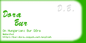 dora bur business card